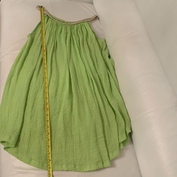 Noveaumonde Green Sleeveless Women's Top Mini Dress Size M/L - Picture 4 of 5
